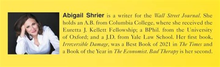 Abigail Shrier Wikipedia: More on The Author and Journalist