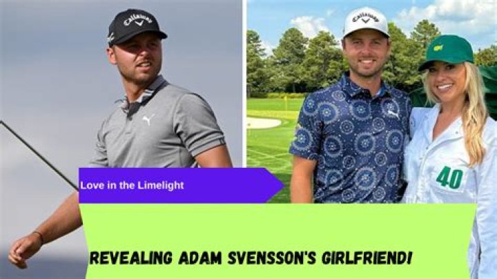 Adam Svensson Girlfriend Gabi Powel Caddying Him in The Masters