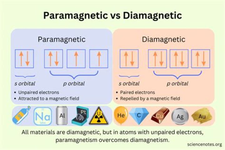 Examples of paramagnetic elements