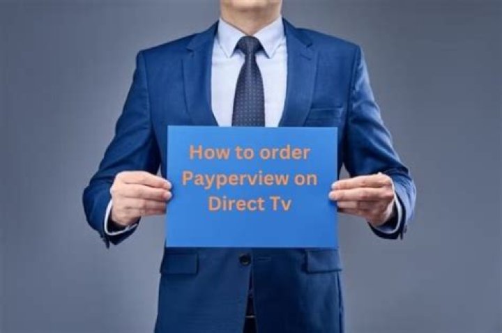 How do i order pay per view on directv