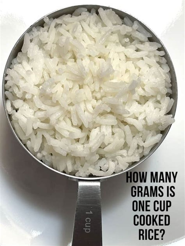 How many grams is one cup of rice