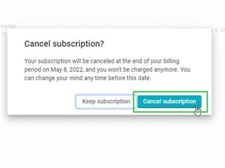 How to cancel hinge subscription