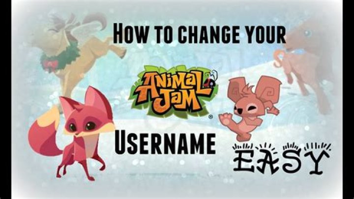 How to change animal jam username