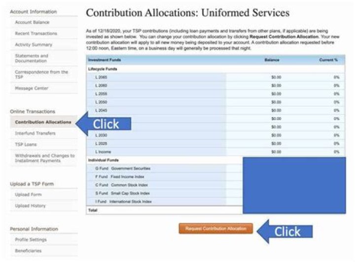 How to change tsp contribution