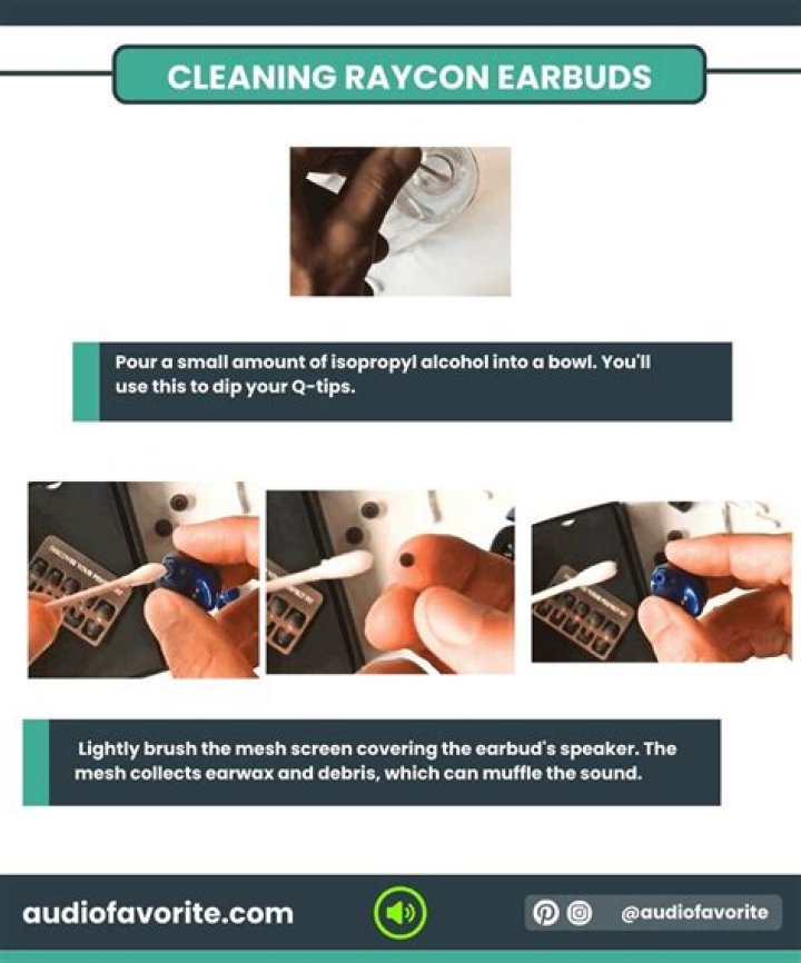 How to clean raycon earbuds