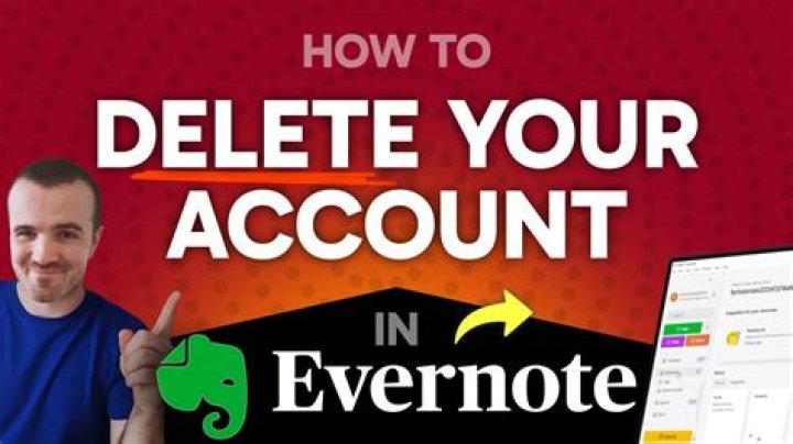How to delete evernote account
