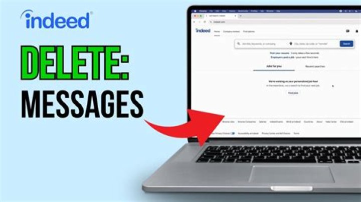 How to delete messages on indeed