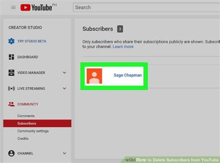 How to delete subscribers on youtube
