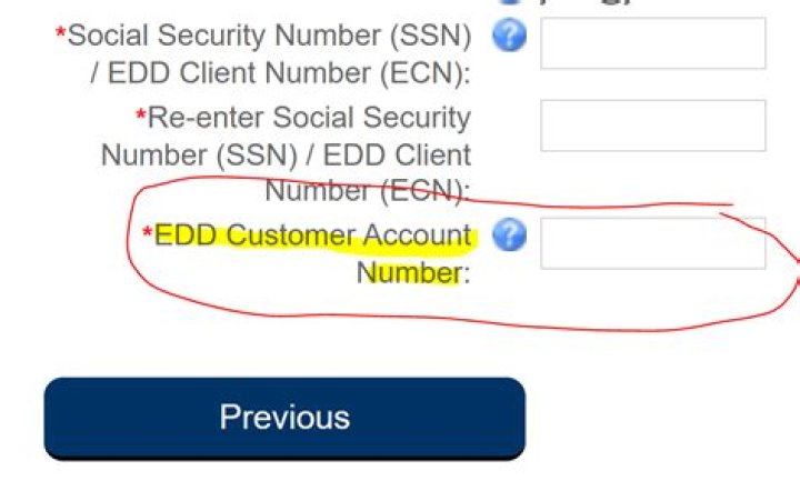 How to get edd customer account number