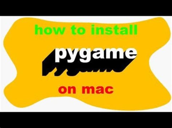 How to install pygame on mac