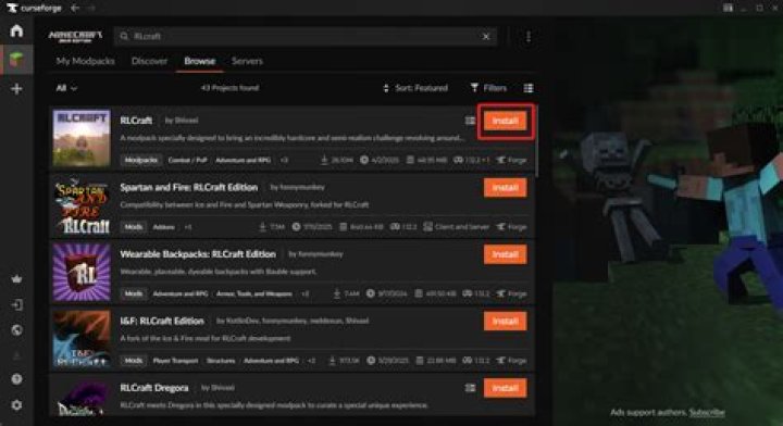 How to install rlcraft without twitch