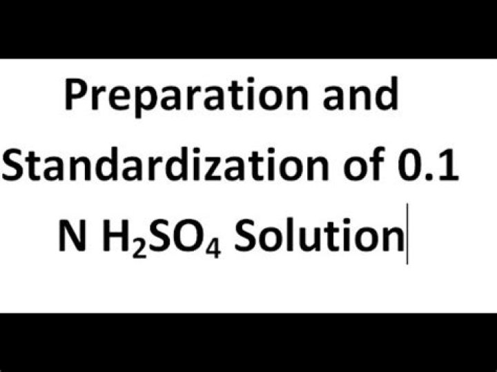 How to prepare 0.5 n h2so4