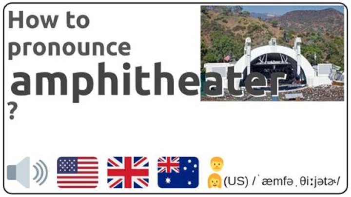 How to pronounce amphitheater