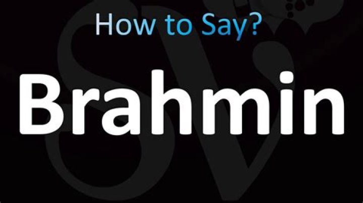 How to pronounce brahmin