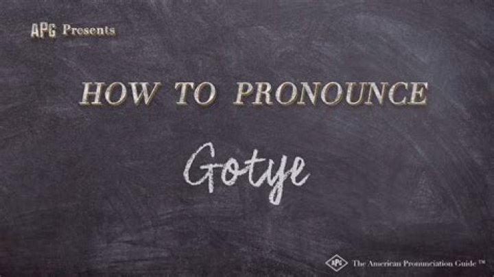 How to pronounce gotye