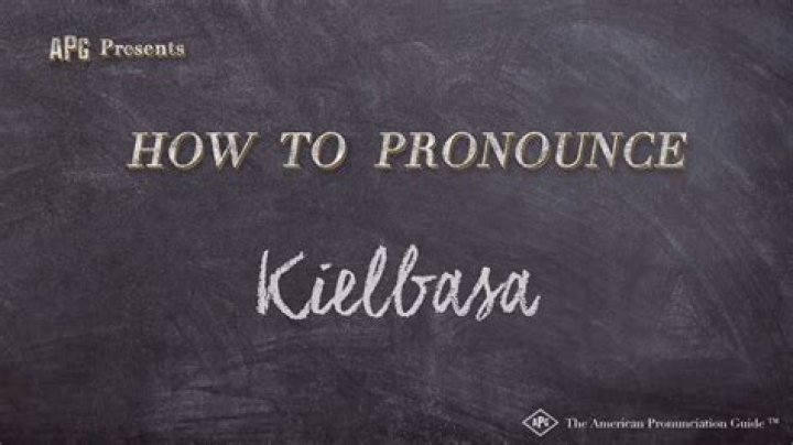 How to pronounce kielbasa