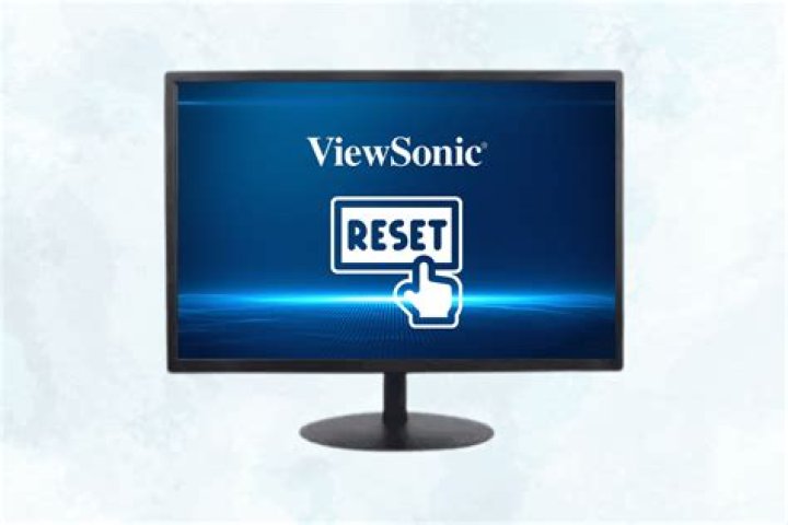 How to reset a viewsonic monitor