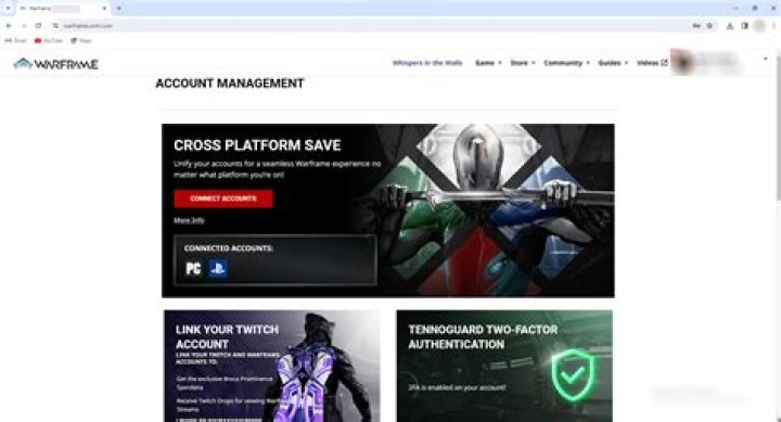 How to reset warframe account