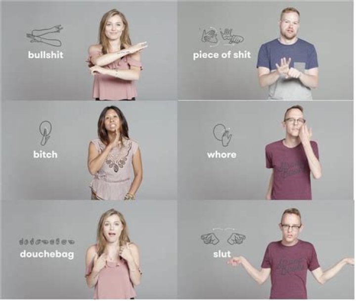 How to say bad words in sign language