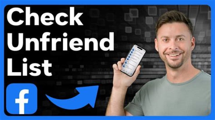 How to see unfriend list in facebook