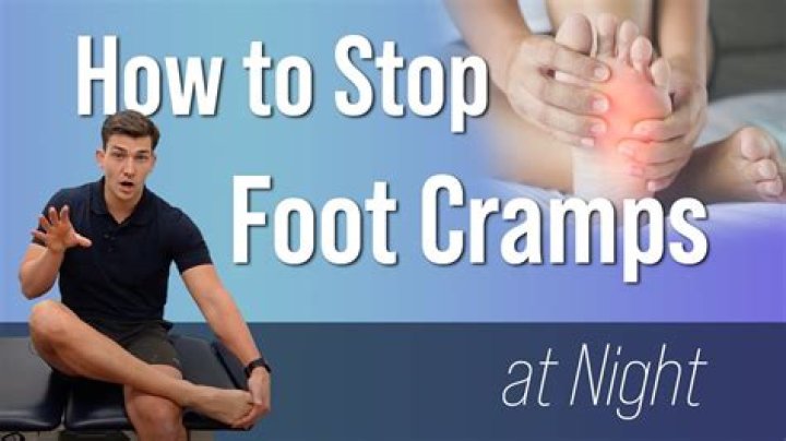 How to stop foot cramps