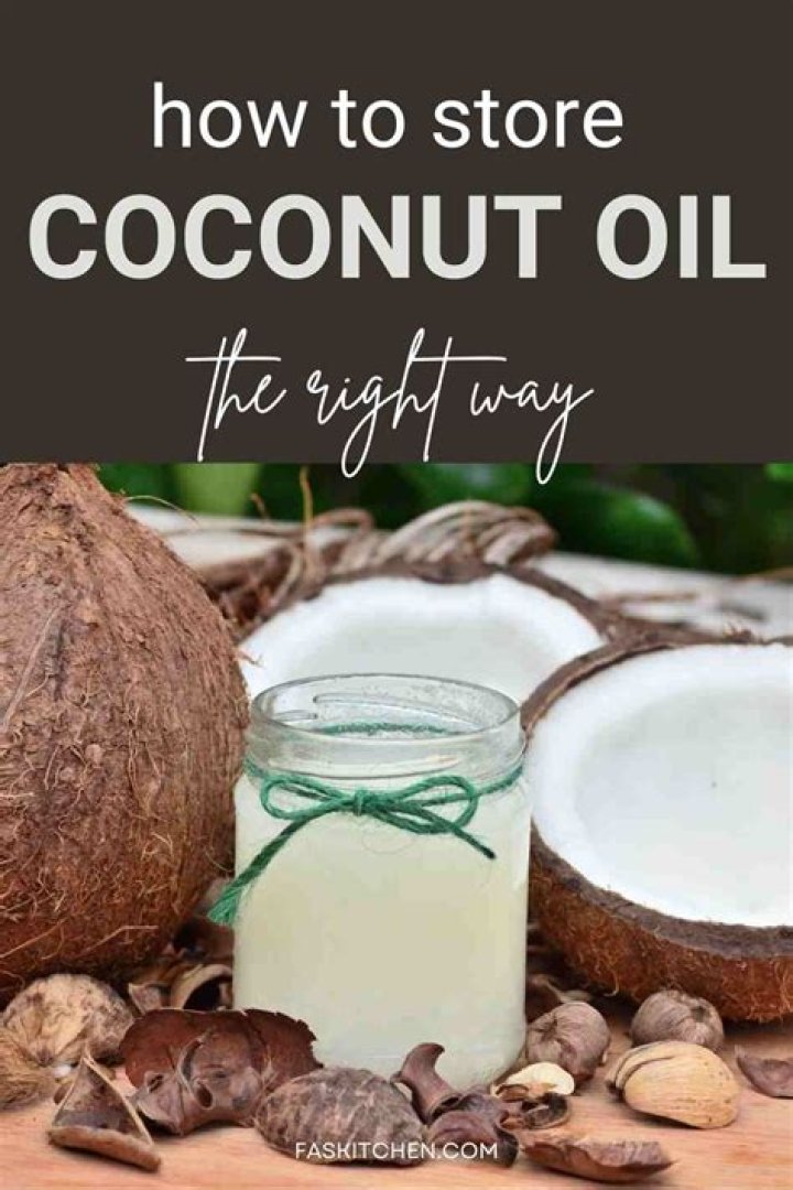 How to store coconut oil