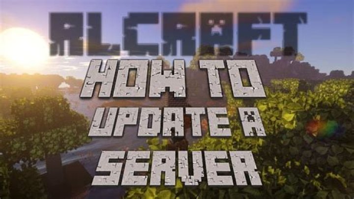 How to update rlcraft server