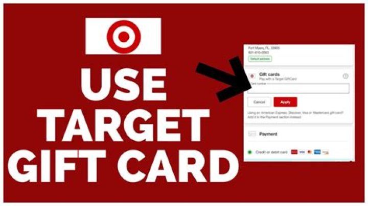 How to use target gift card