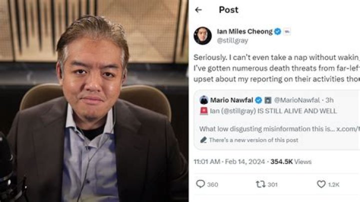 Ian Miles Cheong Age, Wiki, Biography, Instagram, Net Worth: Stillgray On Twitter