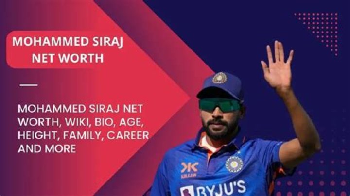 Mohammed Siraj Height, Weight, Net Worth, Age, Birthday, Wikipedia, Who, Nationality, Biography