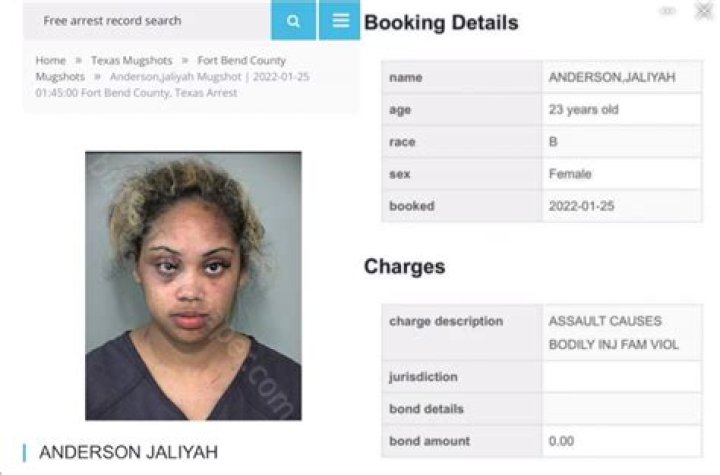 Mugshot: Who Is Jaliyah Anderson? Texas Woman Arrested During Lunar New Year Celebration