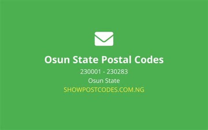 Osun State Zip Code / Postal Code