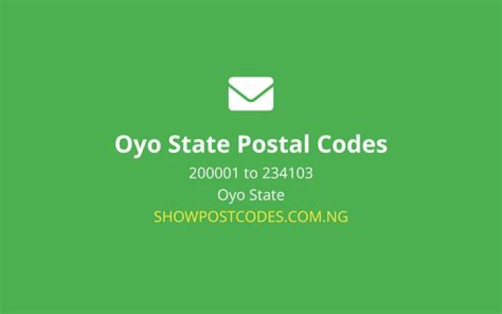 Oyo State Zip Code / Postal Code