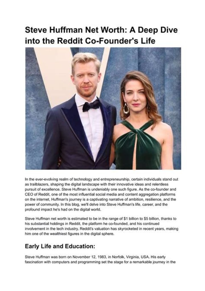 Steve Huffman’s Net Worth, Age, Height, Weight, Girlfriend, Dating, Bio-Wiki