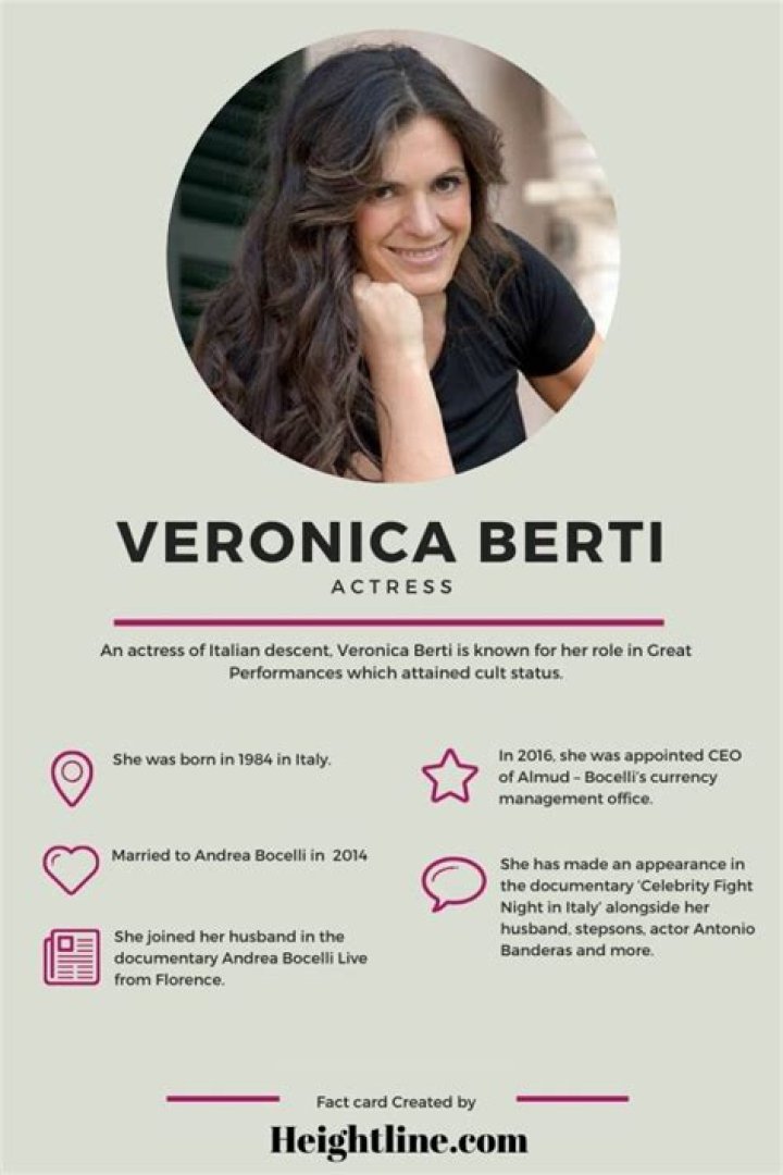 The Untold Truth of Veronica Berti, Andrea Bocelli’s Wife