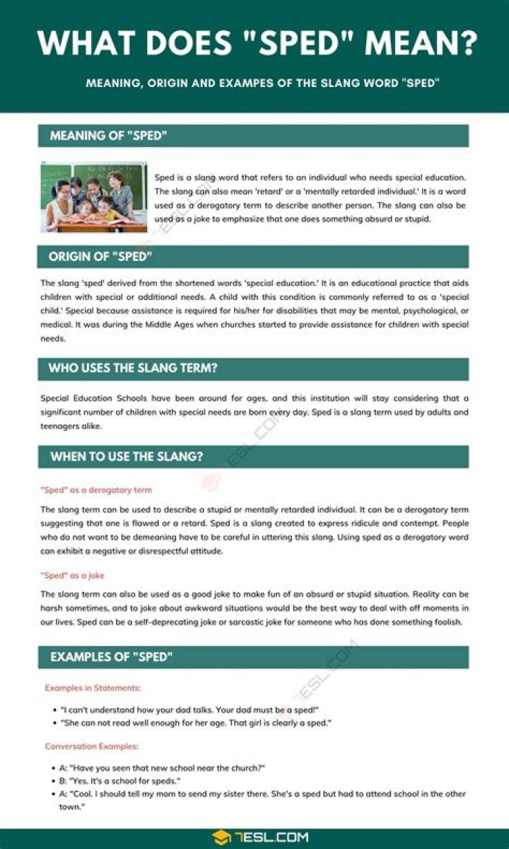 What Does Sped Mean On TikTok? Sped Meaning In School Explained