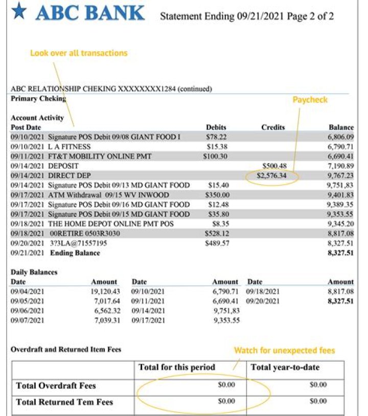 What does tlr stand for on bank statement