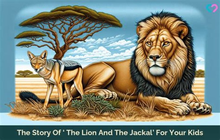 What was the african folklore the jackal and the lion all about